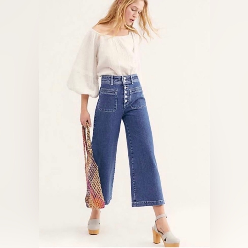 We The Free High Waisted Wide Leg